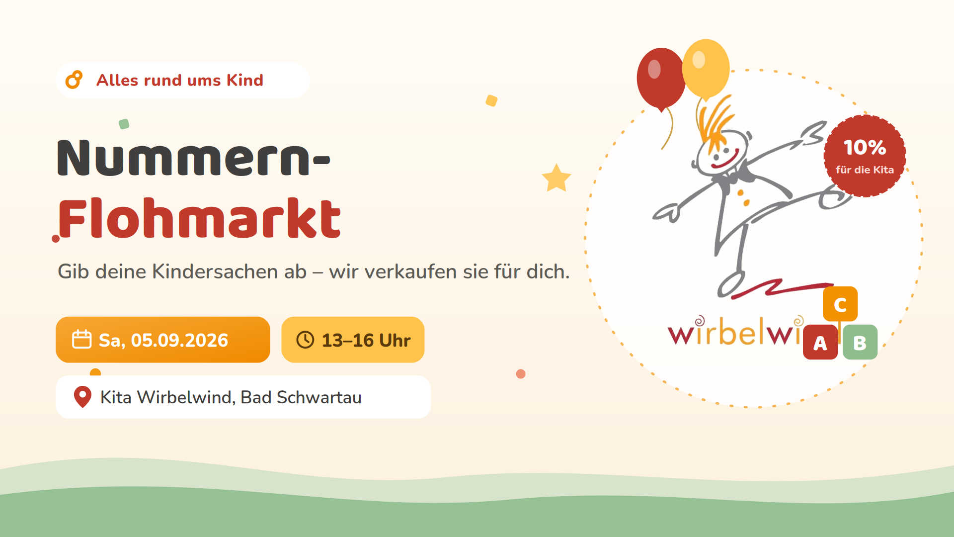 Nummern-Flohmarkt Wirbelwind – jetzt Verkäufernummer sichern!